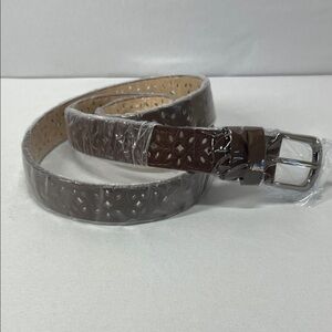 Source Unknown Brown Patterned Women's‎ Belt